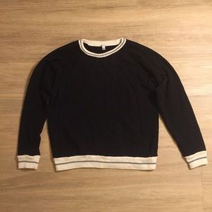 J.Crew Black Striped Sweater